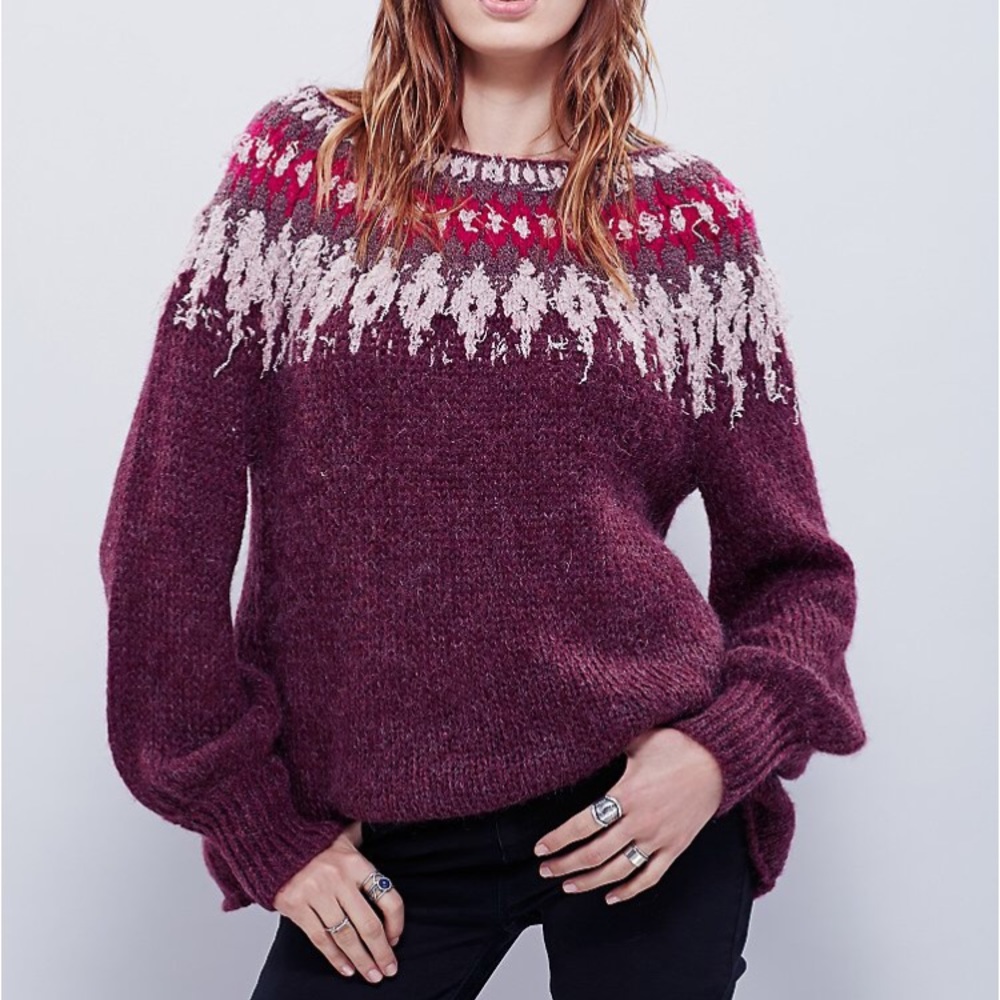 F r e e  P e o p l e • Fair isle sweater